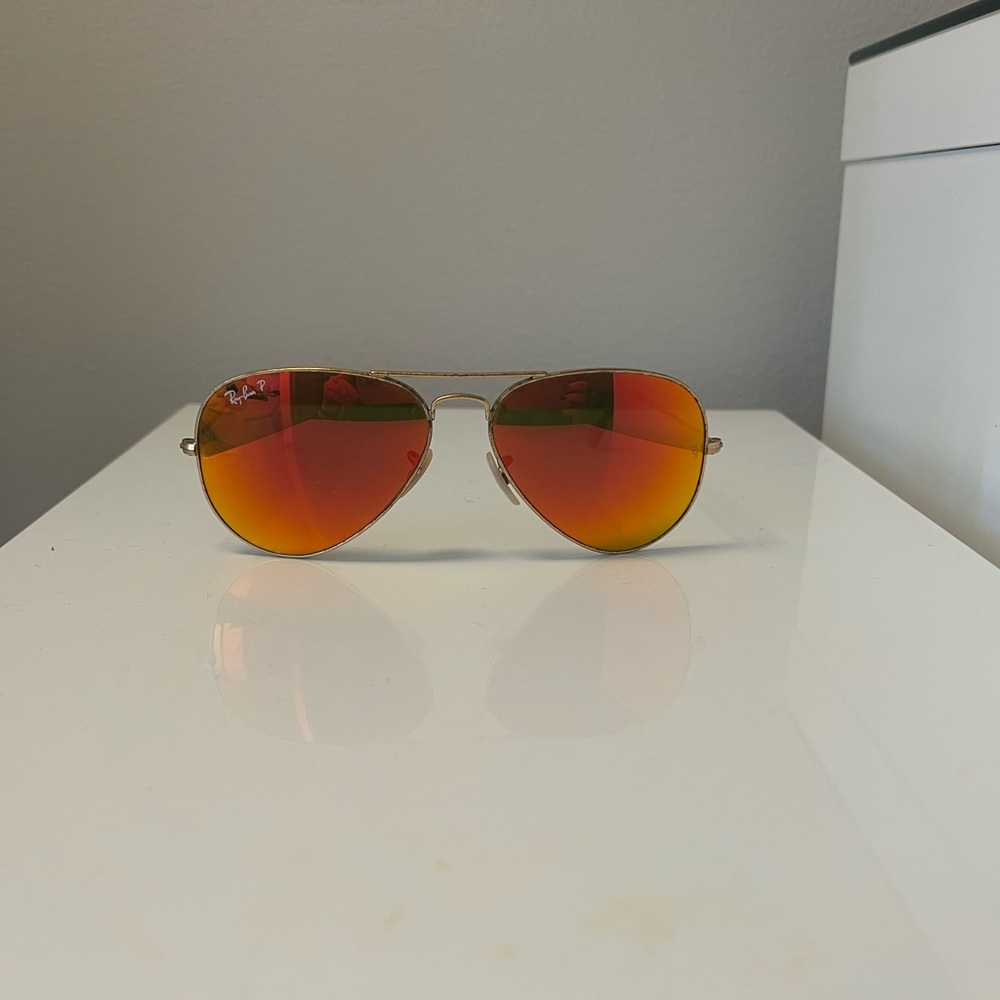 AVIATOR ORANGE FLASH POLARIZED LENSES